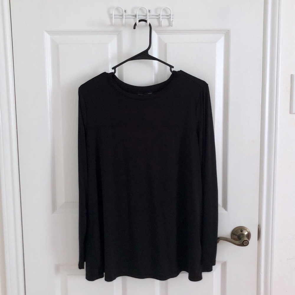 Zara long-sleeve Black top